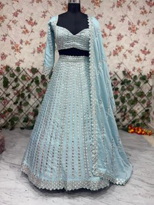 Lehenga Choli pour les événements de mariée au prix de gros directement auprès des fabricants indiens de vêtements traditionnels indiens pakistanais - Product Image 2