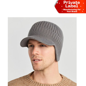 Factory Wholesale Blank Cable Knit Slouch Beanie Baggy <b>Winter</b> <b>Cap</b> Bulk Custom Design Thick Cable Knit Slouchy Beanie High - Product Image 1