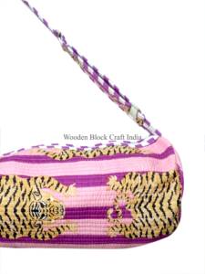 Sac de yoga élégant imprimé tigre, sac fourre-tout pour exercices, fermeture éclair, tissu en coton, sangle réglable, unisexe, moderne, sport de plein air - Product Image 4