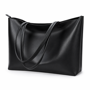 Women Casual Tote Shoulder Bag Fashion PU Leather Shopper Handbag Ladies Fashion Shoulder Bag Lightweight PU Leather Tote <b>Purse</b> - Product Image 1