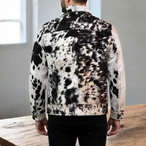 Custom Made Genuine Cowhide Leather Jacket For Men Tailored Fit Zip-Up Leather Jackets Top Quality Outerwear Winter Jacket - Product Image 2