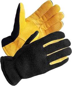 Leather Work <b>Gloves</b> Real Leather Working <b>Gloves</b> Heavy Duty Safety Work <b>Gloves</b> Reinforced Palm Abrasion Resistant Construction - Product Image 4