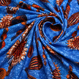 Tissu africain imprimé wax Ankara en coton, motifs tribaux traditionnels Dashiki Kitenge, textile Dutch Wax pour robes, mode, vente en gros, export - Product Image 4