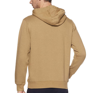 Sweat-shirt à capuche kaki pour homme, coupe classique, en coton tricoté, décontracté, pour l'automne, avec poche avant - Product Image 3