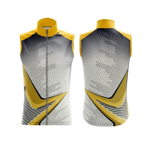 Chaleco de Ciclismo Sublimado Personalizado, Plegable, Ultraligero, Sin Mangas, Cortavientos, Transpirable, con Malla en la Espalda, para Ciclismo de Montaña - Product Image 1