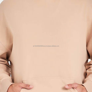 เสื้อฮู้ดดี้ผู้ชายบุซับในนุ่ม ผ้าหนา คุณภาพสูง ทรงหลวมแบบดรอปโชว์เดอร์ สไตล์คนเมือง ดีไซน์เรียบง่าย - Product Image 4