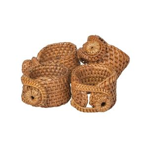 Handmade Bamboo Ring Holder <b>Round</b> Shape Modern Home Decor Accessory - Product Image 4