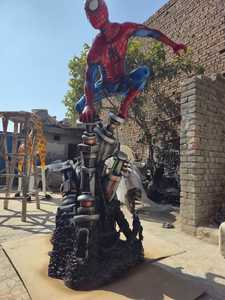 Figura de Fibra de Vidrio de Spider-Man, Estatua de Acción Esculpida, Diseño Moderno de Dibujos Animados, Artículo Coleccionable Artístico, Paquete Individual - Product Image 5