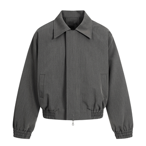 Suéter de Hombre de Color Sólido, Cuello Alto, Cierre de Cremallera, Corte Regular, para Invierno - Product Image 1