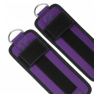 Correas de tobillo con anillo en D de neopreno resistente para levantamiento de pesas, soporte de tobillo para kickback y máquina de cable - Product Image 6