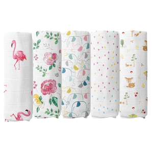 Customized 100% Cotton Muslin Baby <b>Swaddle</b> <b>Blanket</b> Towel Newborn OEM ODM Low MOQ Wholesale Direct Factory Made in India - Product Image 2