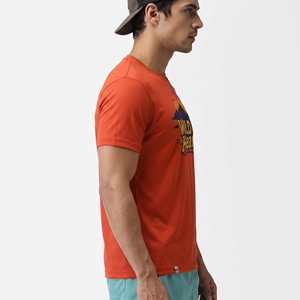 Camiseta Deportiva de Manga Corta con Cuello Redondo para Hombre Wild At Heart, de Secado Rápido, con Estampado Rojo, Corte Casual - Product Image 2