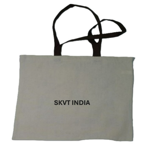Sac fourre-tout en toile de coton biologique 100% avec logo imprimé personnalisé, tissu recyclé écologique, poignée et bandoulière promotionnelles, OEM - Product Image 5