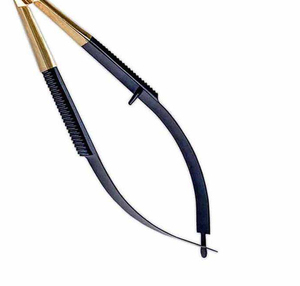 <b>Micro</b> Curved Blade Sharp Tip Stainless Steel Customized Eyelash Spring Scissors - Product Image 3