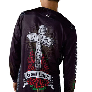 Camisetas de manga larga para hombre, con estampado gráfico, transpirables, de poliéster, estilo urbano, ligeras, deportivas, con logotipo personalizado, OEM, al por mayor. - Product Image 5