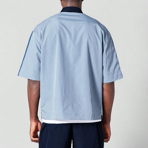 Conjunto Deportivo Cortavientos Transpirable de Alta Calidad, Personalizado con Sublimación, Chaqueta y Pantalones Cortos Reflectantes para Hombre - Product Image 6