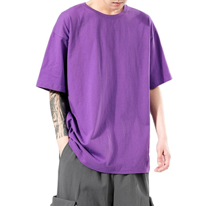 T-shirts pour hommes surdimensionnés et doux, coupe ample, style streetwear décontracté, manches courtes, tissu respirant, confortable et relaxant, mode moderne - Product Image 3