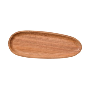 Bandeja de Frutas Moderna de Madera de Acacia con Diseño Oscilante, Bandeja Multifuncional para Tazas de Té, para Restaurante, Bodas y Uso Doméstico - Product Image 5