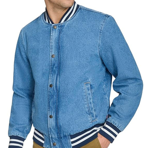 Men High Quality Cotton Denim Bomber Jacket Breathable Waterproof Formal Style Front Logo Available All Sizes Colours <b>Camouflage</b> - Product Image 4