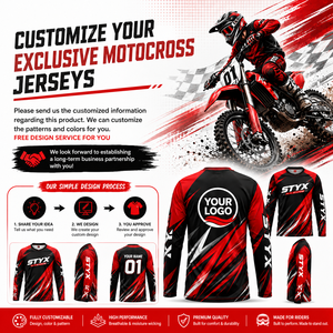 Maillot de motocross à manches longues pour jeunes, design d'équipe personnalisé, vente en gros, sublimation, OEM, ODM - Product Image 2