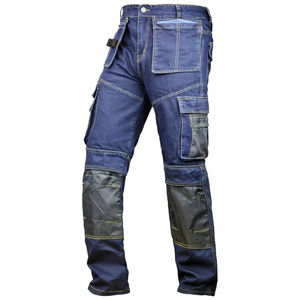Pantalon de moto pour homme en jean avec protections pour les genoux et les hanches, protections CE2 amovibles, design personnalisé - Product Image 1