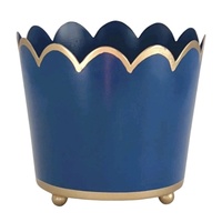Bonbons de Noël en fer blanc avec logo personnalisé Pot de fleurs en métal Seau de pop-corn décoratif pour fête