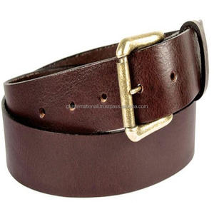 Ceinture décontractée tendance unique en cuir marron texturé pour hommes dans toutes les tailles personnalisées disponibles au prix de gros fabriqué en Inde commande en gros - Product Image 2