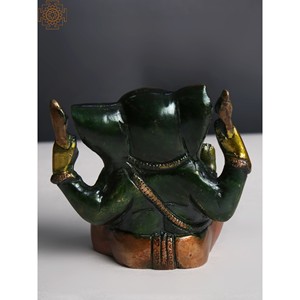 Fait à la main de 3 pouces en laiton Lord Ganesha Statue Indian Sculpture Item - Product Image 4