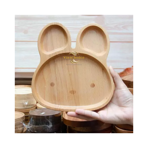 Bandeja de Madera Estilo Rústico con Asas, Bandeja de Madera Natural para el Hogar y Restaurantes - Product Image 2