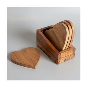 Magnifique dessous-de-verre en bois poli au design classique pour table, idéal pour les maisons et les restaurants - Product Image 4