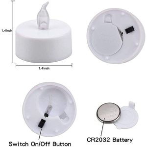 24x Candele LED a Batteria Effetto Fiamma Tremolante, Senza Fiamma Reale, per Forniture Promozionali per Feste - Product Image 3