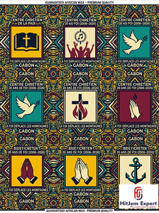 Customized African Wax Print Fabric Manufacturer Church Anniversary Uniform Convention Celebration Textile Supplier - Product Image 2