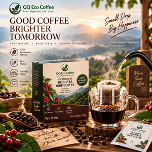 กาแฟโรบัสต้าเวียดนามแบบดริป 15 กรัม บรรจุในถุงกรองแบบแขวน กาแฟคั่วบดคุณภาพพรีเมียม กาแฟโรบัสต้าเวียดนามพรีเมียม - Product Image 6