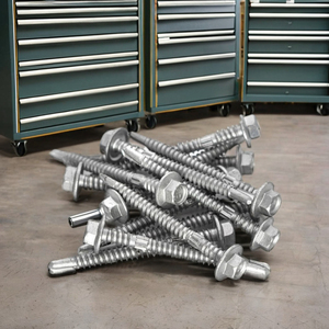 Self-Drilling Screws Washer Head Zinc & Hot-Dip Galvanized Carbon Steel Metric/Inch Standard Thread Class 8 - Product Image 1