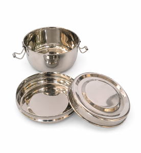 Dheer International Stainless Steel Food Grade 202 Clip Tiffin with <b>Container</b> 0-1L Capacity <b>Small</b> Premium Look Wholesale - Product Image 1