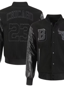 Premium Streetwear High Street <b>Summer</b> Varsity <b>Jacket</b> <b>Men</b> Black Rexine Sleeve Embroidery High Quality OEM Wholesale Supply - Product Image 1