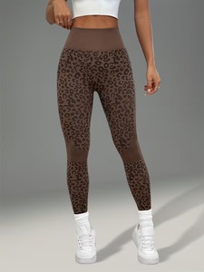 Premium Sexy Cheetah Activewear <b>Tights</b> | Breathable High-Stretch Workout Leggings | Slim-Fit Athletic Sportswear Pants - Product Image 1