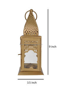 Faroles Decorativos Navideños de Latón Cortados con Láser, Hechos a Mano, con Logotipo Personalizado, Faroles Metálicos Colgantes para Mesa o Techo, India - Product Image 3