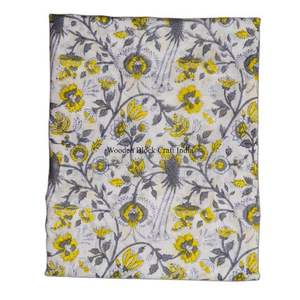 beautiful Hand block print <b>sarong</b> floral printed <b>sarong</b> cotton <b>sarong</b> hand made scarf jaipuri printed free size for <b>beach</b> wear - Product Image 4