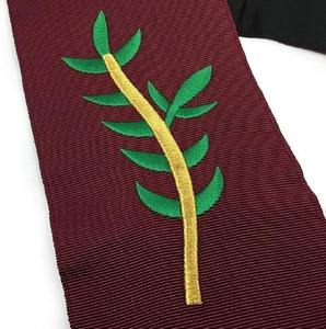 Conjunto de Mandil y Collarín para Oficiales de 14.º Grado de la Francmasonería, Mandiles de Cuero de Alta Calidad, Bellamente Bordados - Product Image 6