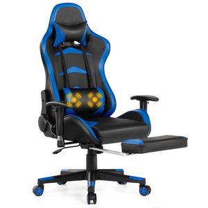 Sedia da Gaming con Funzione Massaggio e Poggiapiedi - Product Image 3