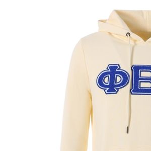 Phi Beta Sigma <b>Neutral</b> Chenille Hoodie for Men Comfortable Fit Premium Fabric Greek Fraternity Apparel Casual Wear - Product Image 5