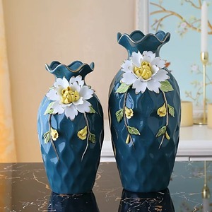 Jarrón de Cerámica Nórdico, Artículo Decorativo Minimalista, Jarrón Alto de Cerámica para Flores, Diseño Floral - Product Image 3
