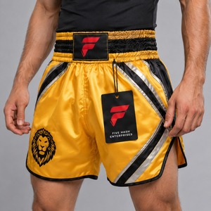 Comfortable Muay Thai shorts featuring breathable fabric flexible design and superior mobility for active <b>athletes</b> - Product Image 5
