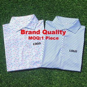 Chemise de golf pour homme, taille plus, respirante, impression numérique personnalisée avec logo OEM - Product Image 1