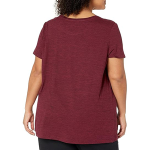 Camisetas Esenciales de Verano con Cuello Redondo para Mujer, Venta al por Mayor, Mezcla de Bambú Ecológica, 200g, Estilo Urbano Oversize - Product Image 3