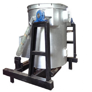 Horno de Carburo de Silicio con Crisol de Aluminio Inclinable Hidráulico para Fusión de Escoria, Capacidad de 100 KG, Calentado por Gas, Diseño Industrial - Product Image 3