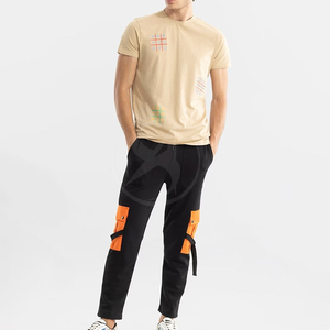 Customized Logo Men's Lightweight Casual Cargo Jogger Pants Breathable Canvas High Quality - Product Image 4