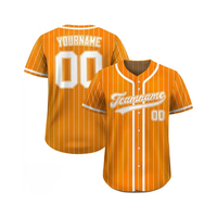 Jersey Baseball Biru Dongker Kustom Bernapas dengan Kancing Depan Pendek, Nama Tim dan Nomor, Cetak Transfer Panas, Unisex Dewasa untuk Olahraga