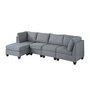 SET di modalità 5PC in grigio per divani soggiorno - Product Image 5